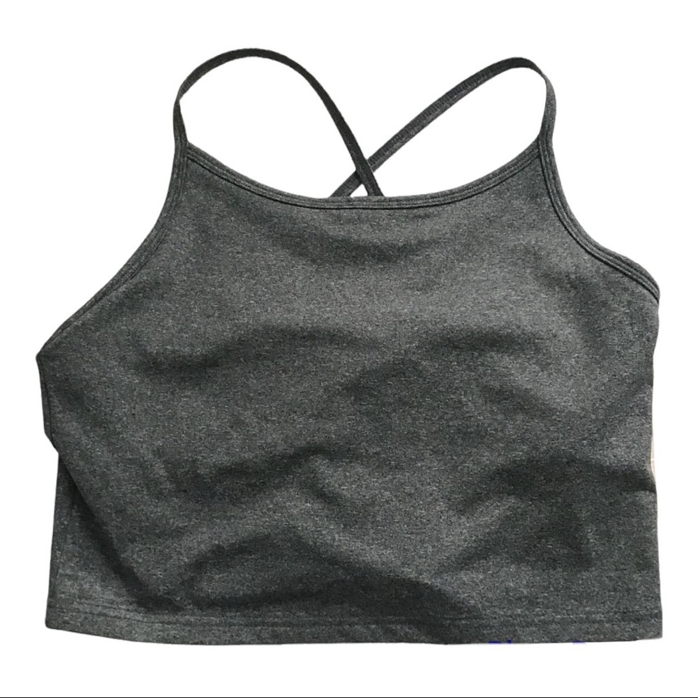 Women’s Grey Flex Time Crop Top Size Large